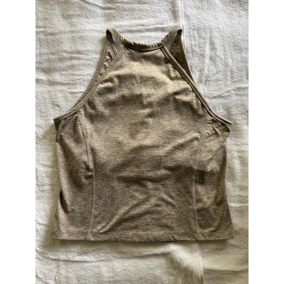 SINCERELY JULES Active V-Neck‎ Snap Crop Top Tank Womens Racerback Sz L - Picture 2 of 13